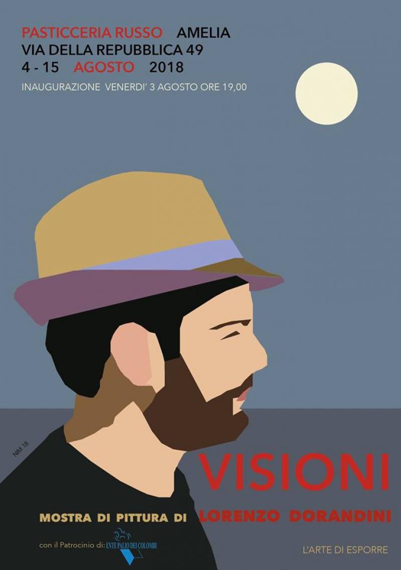 Locandina - Visioni: mostra di Lorenzo Dorandini